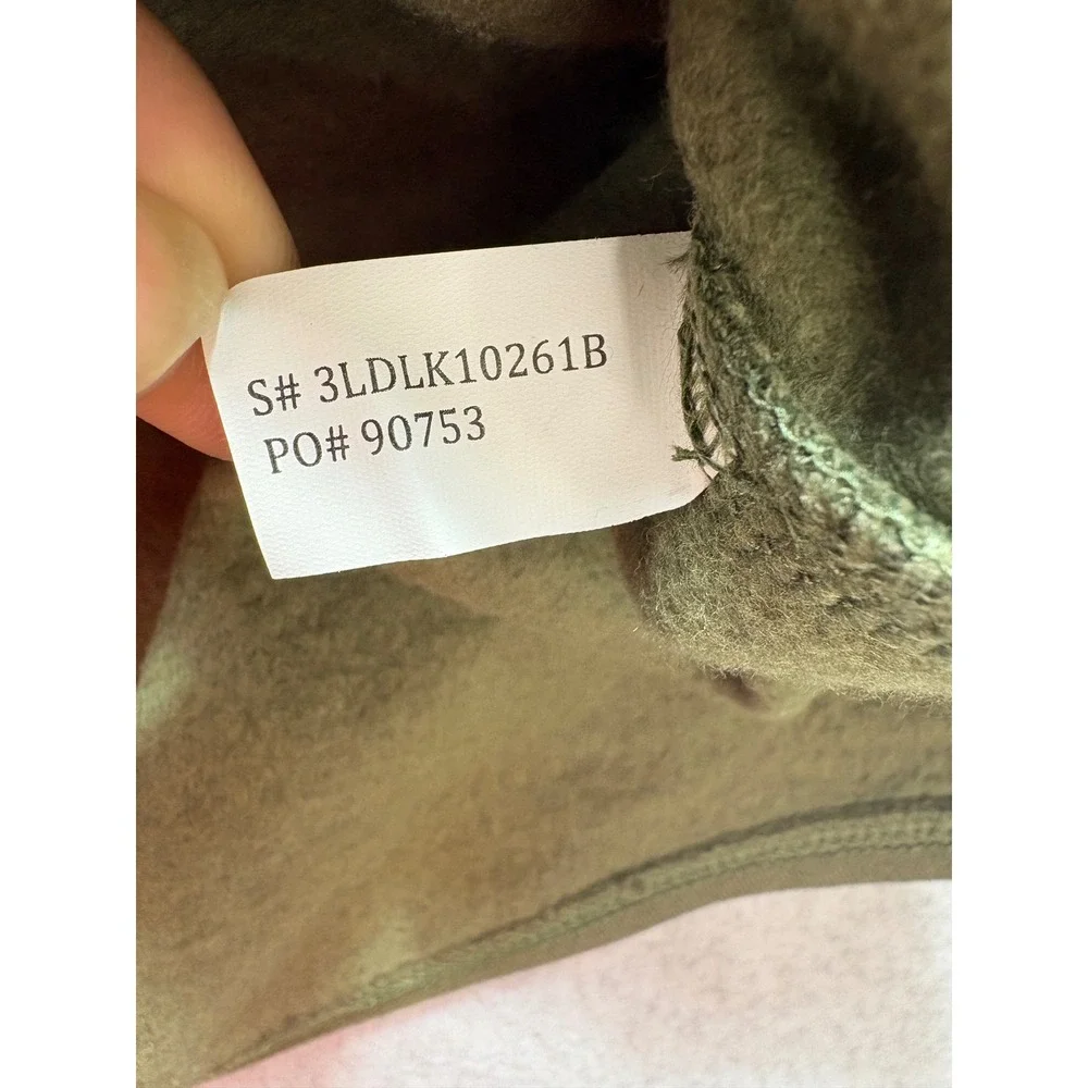 Levi Strauss Mens XXL‎ Olive Green Gold Metallic Graphic Fleece Sweatshirt NWT